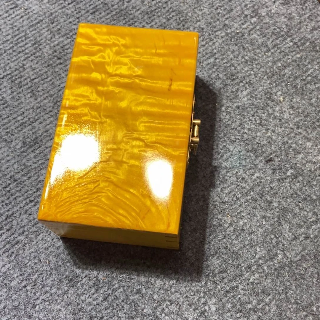 楠木首饰盒新款黄
