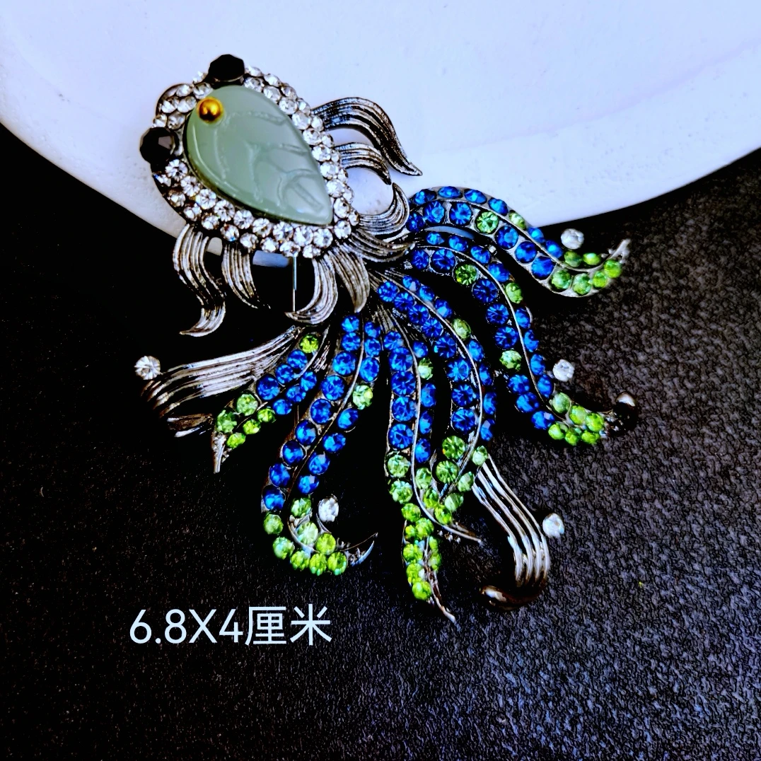 铜合金胸针 YT 022 锦鲤胸针胸花衣服饰品