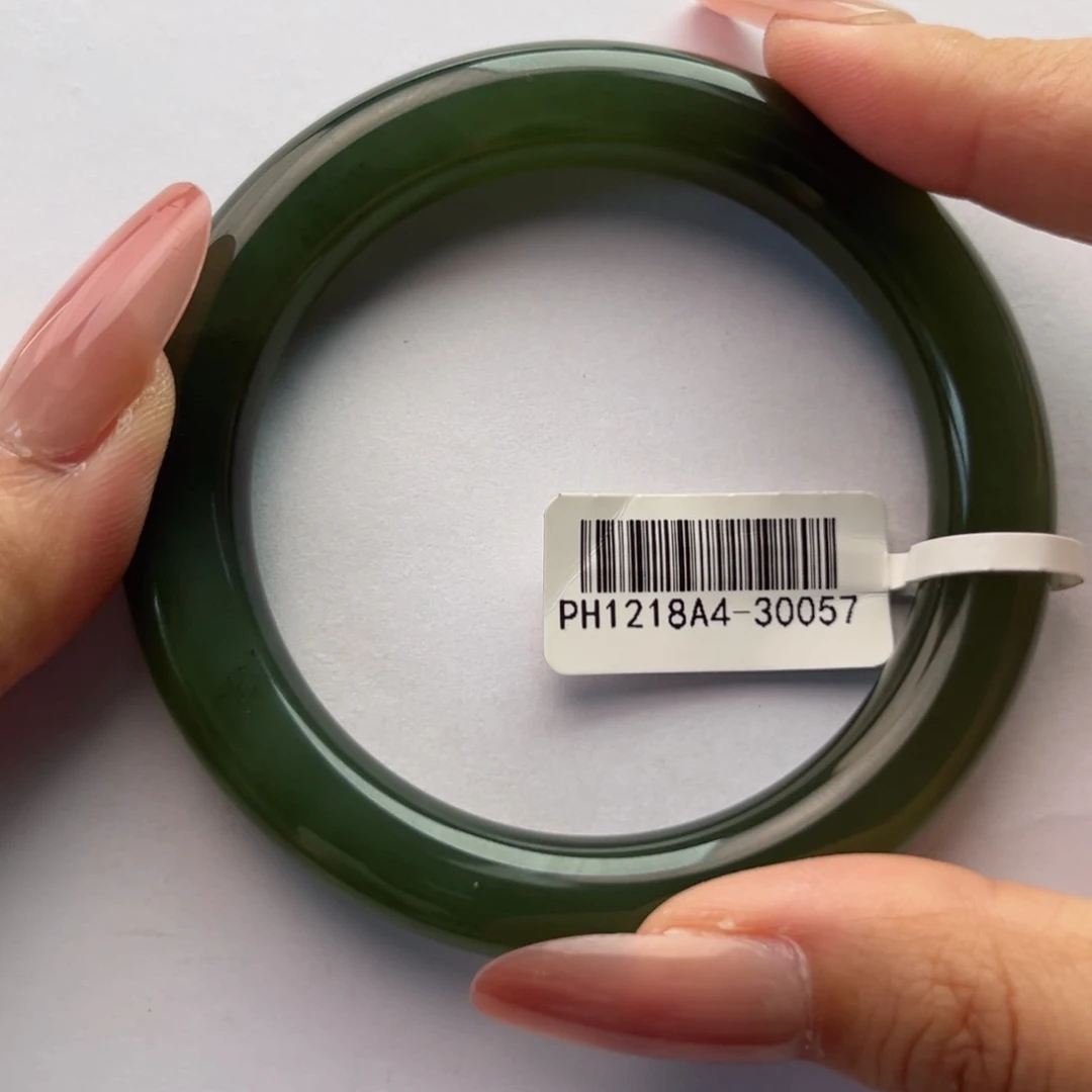 和田玉手镯未镶嵌56