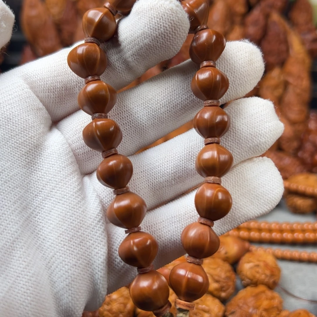 手串/手链橄榄核1.2手工打磨 铁核鲨鱼背手串