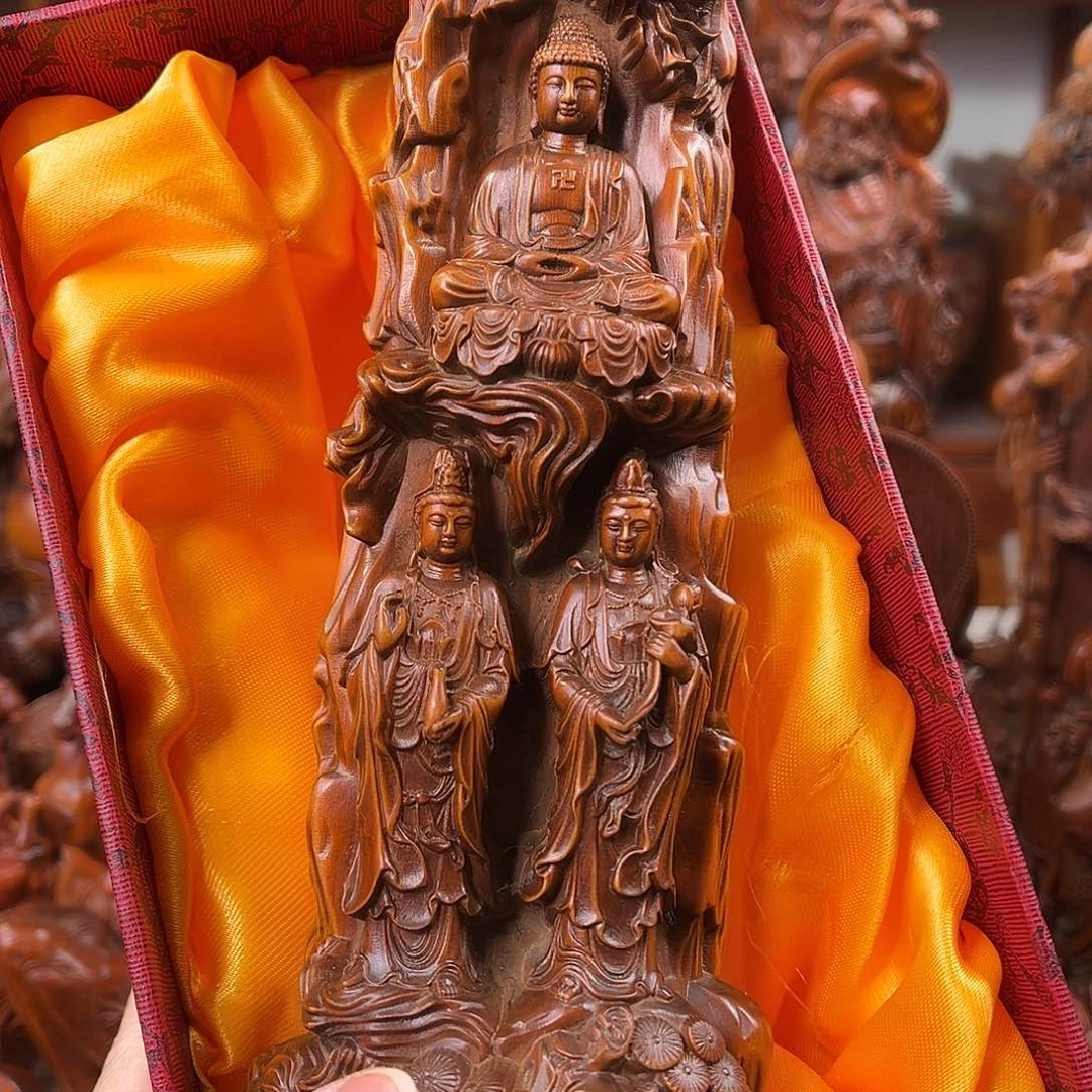 黄杨木黄杨木雕刻高度23厘米