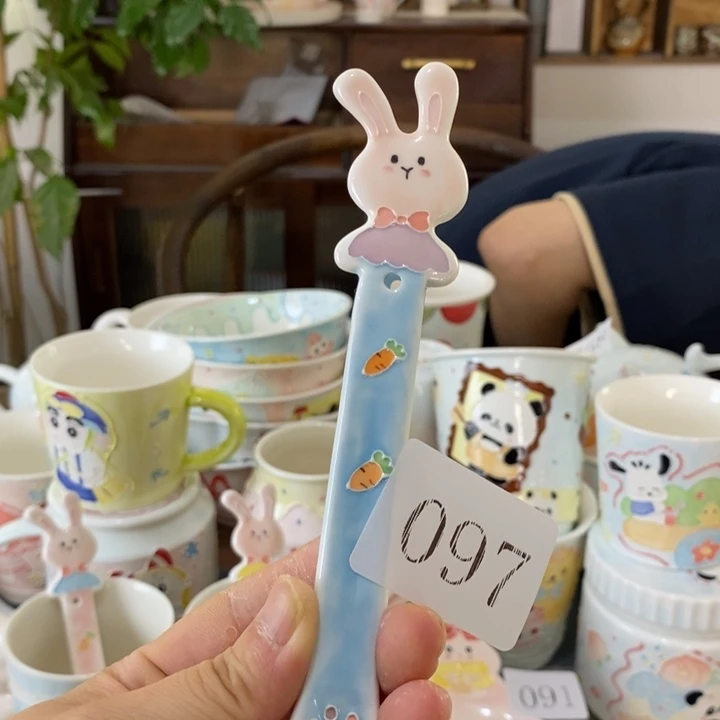 瓷片景德镇釉下彩手绘