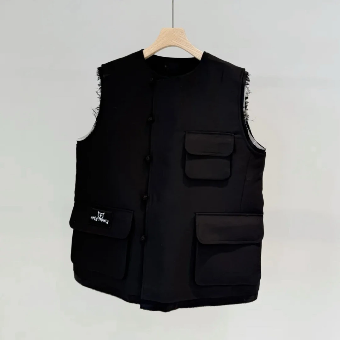 现货MQ秋冬新品 小怪兽新中式羊毛马甲