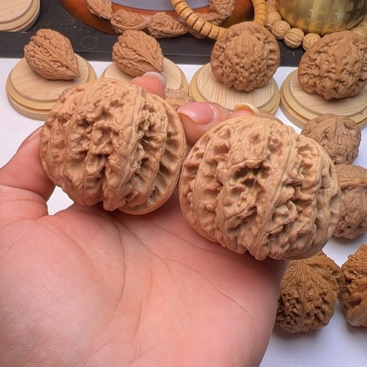 文玩核桃把件佳*福粗筋49