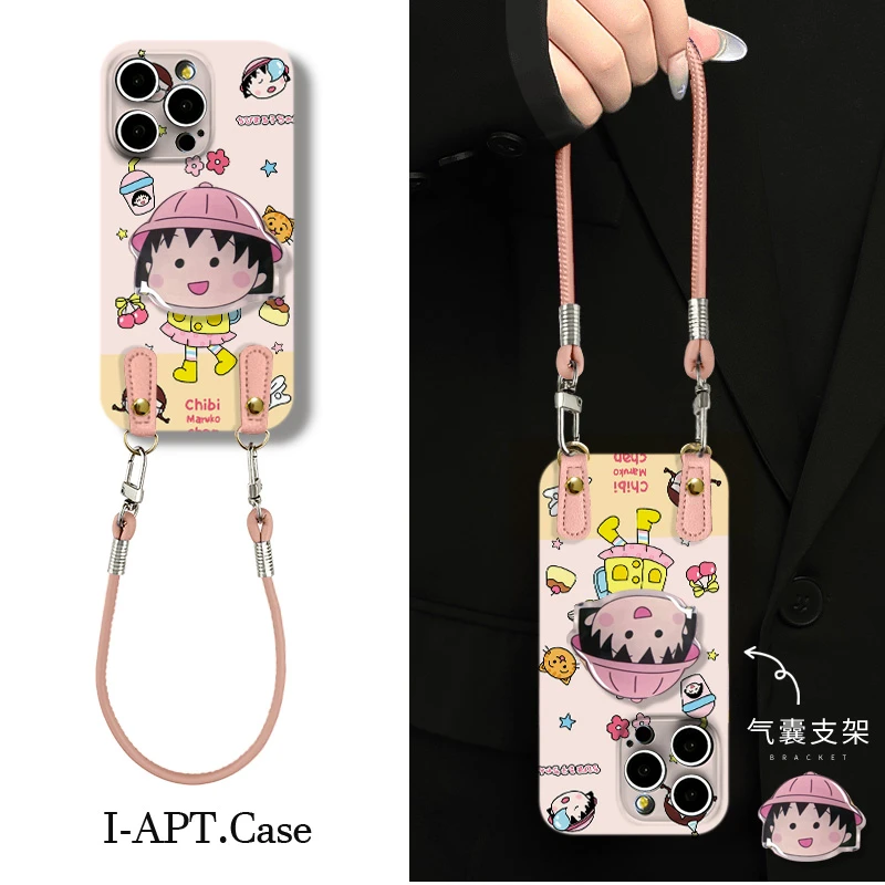 校服小丸子摊手走菲林软壳适用iPhone苹果手机壳华为oppo小米vivo