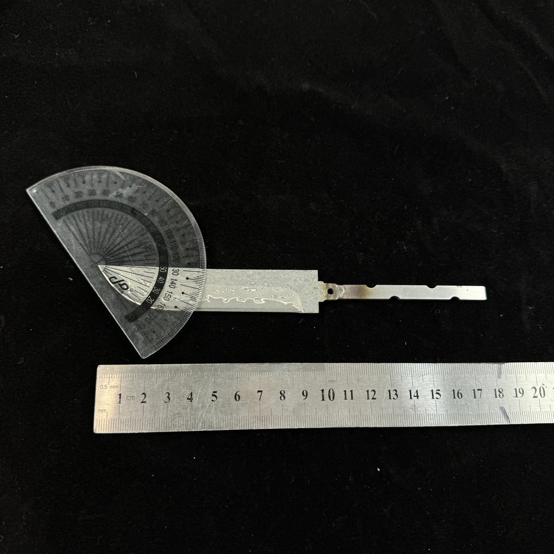 大马士革钢夹VG10钢芯水果刀胚子开刃锋利刀胚