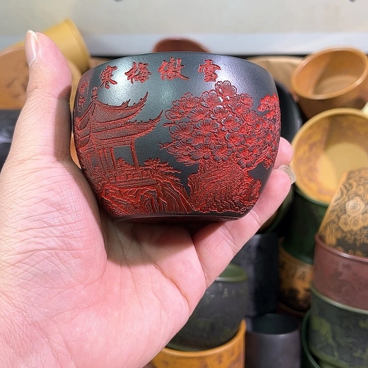 茶杯紫砂全手工紫砂主人杯