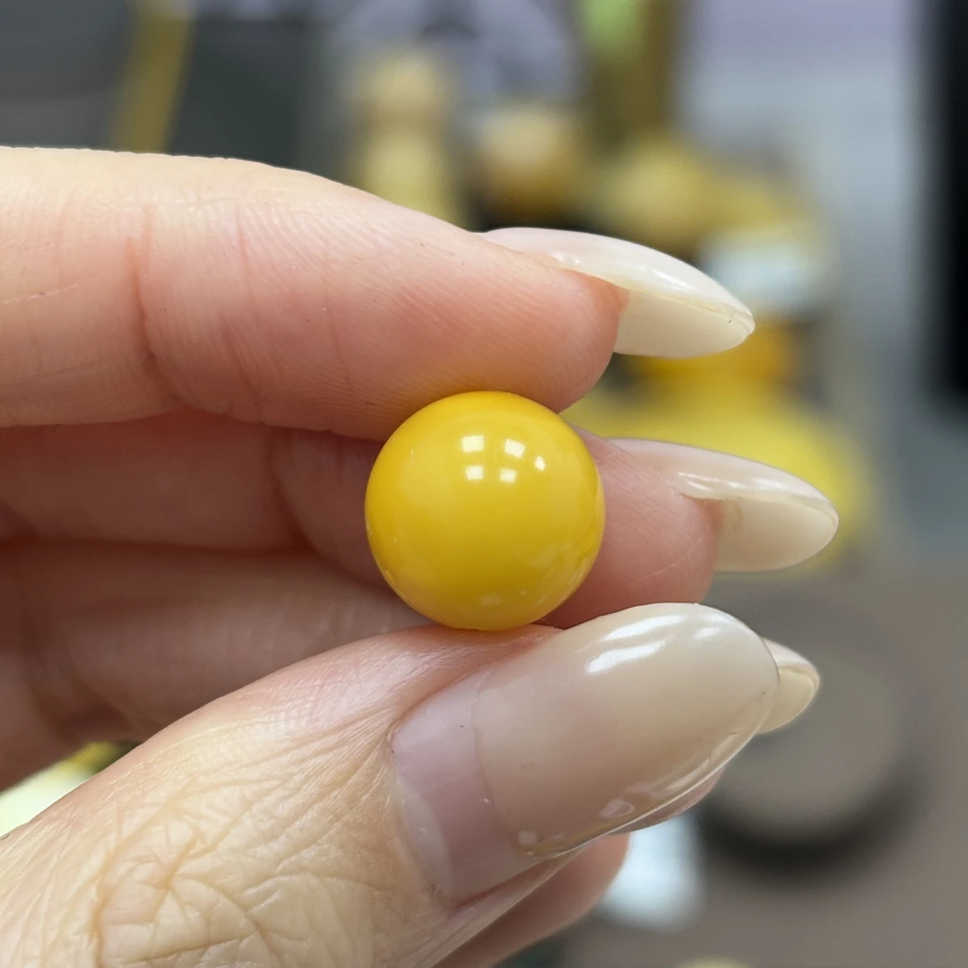 11.6mm 小妖珠宝天然原矿琥珀蜜蜡
