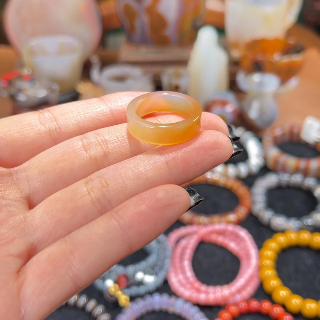 玛瑙/玉髓未镶嵌戒圈