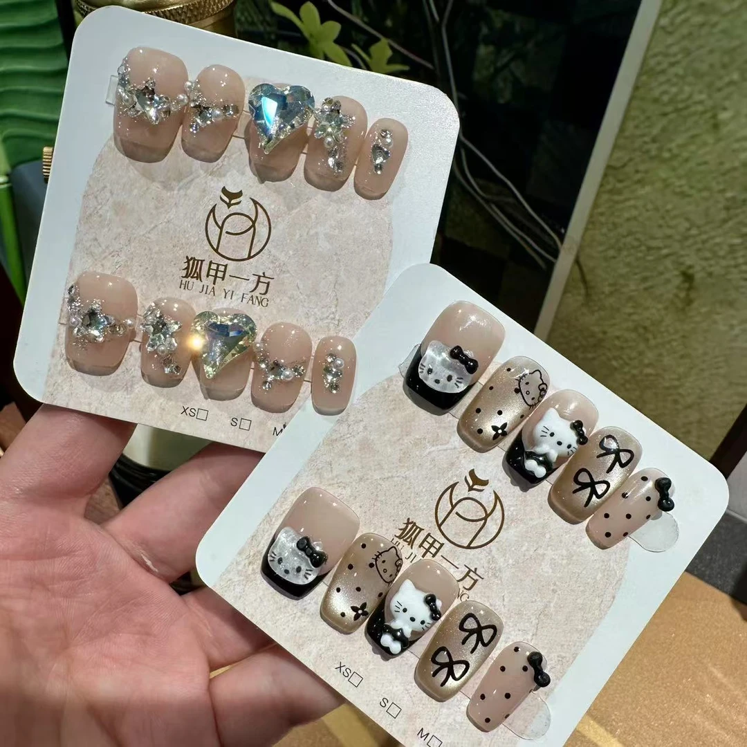 狐甲一方【海洋之心+香香KT】纯手工穿戴甲组合款！