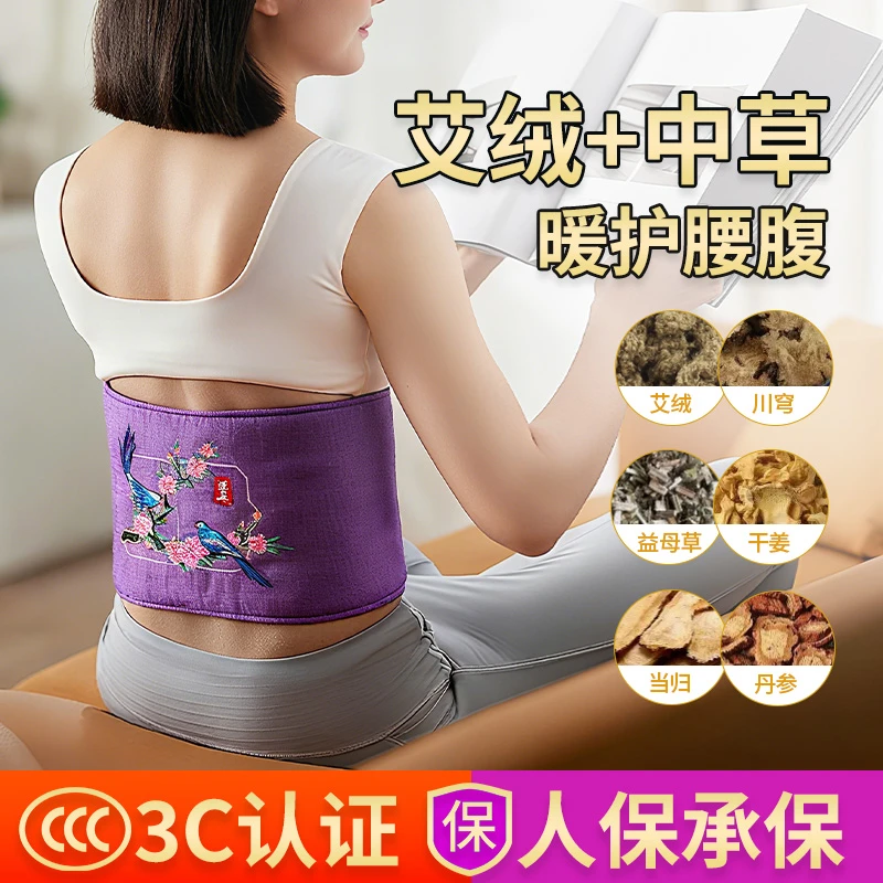 护腰电加热暖腰带宫暖艾草艾灸包热敷袋肚子保暖腹部中草腰部