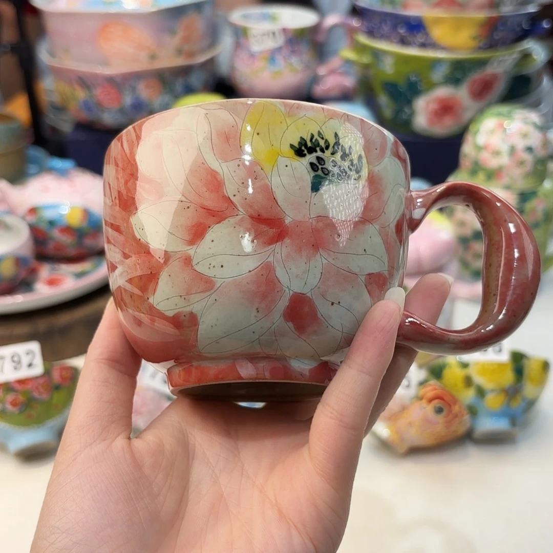 瓷片景德镇手绘高温釉下彩陶瓷茶具