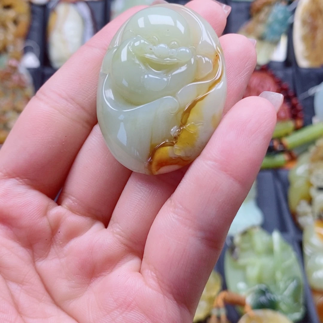 合金蛇纹石玉项链