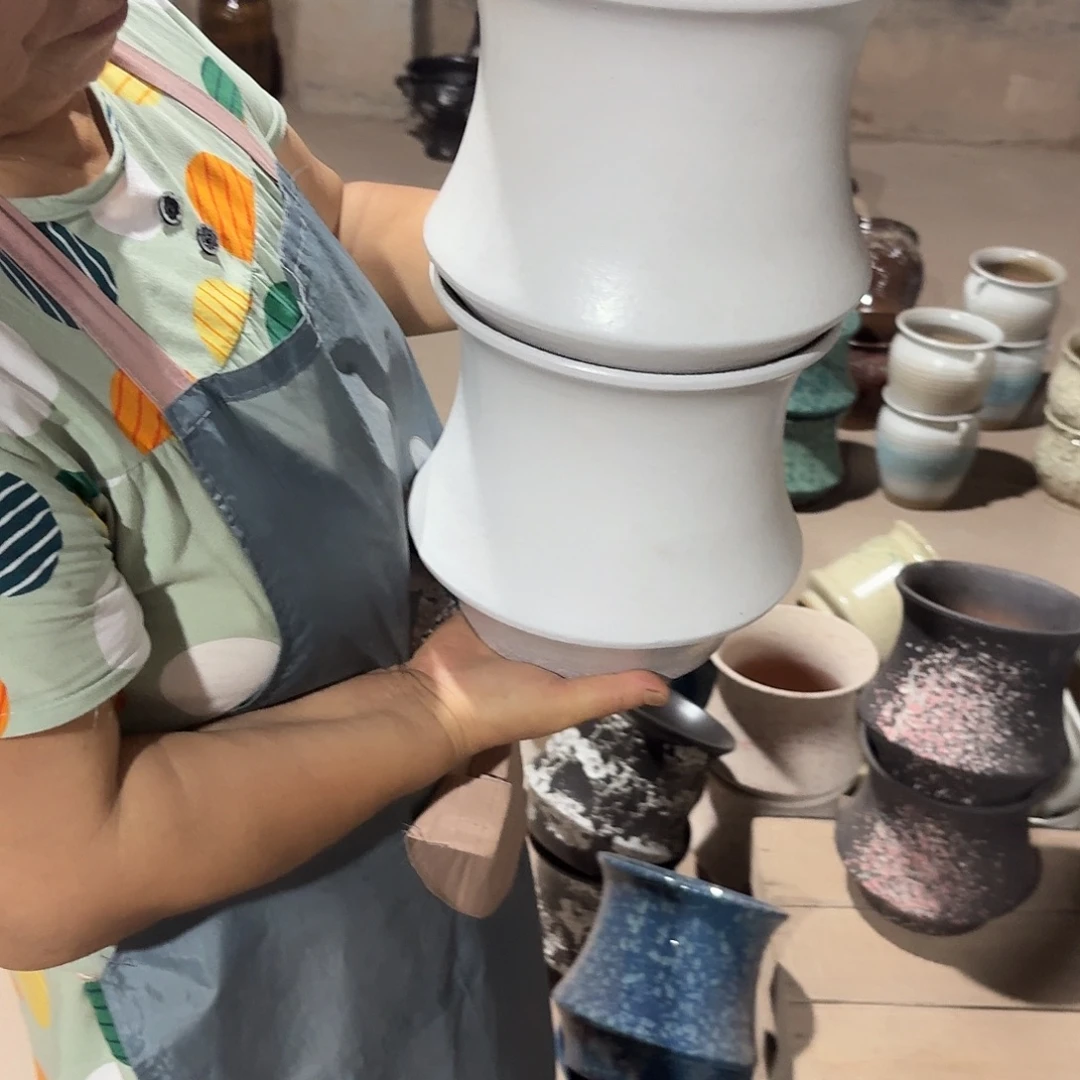 紫砂花盆口20高20
