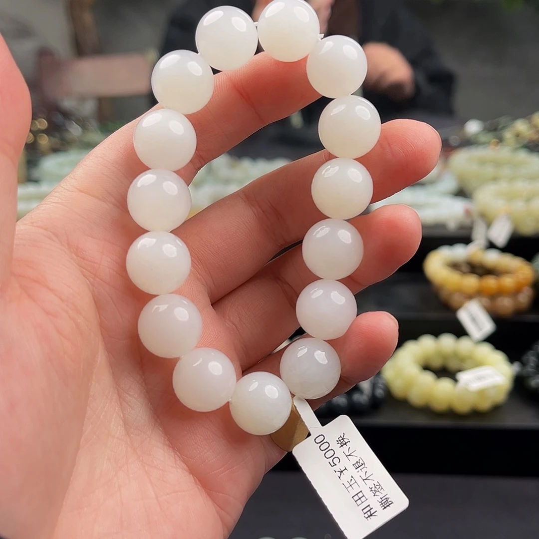 和田玉手串未镶嵌