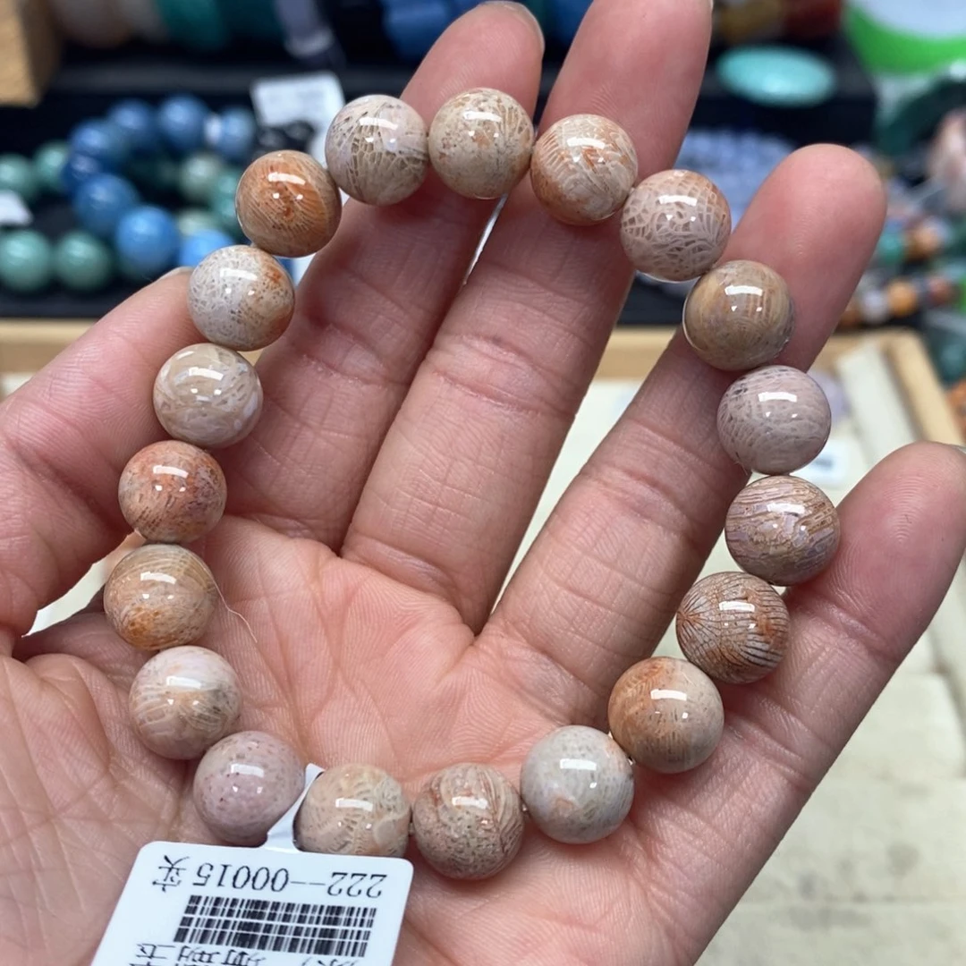 硅化珊瑚（珊瑚玉）手链未镶嵌103