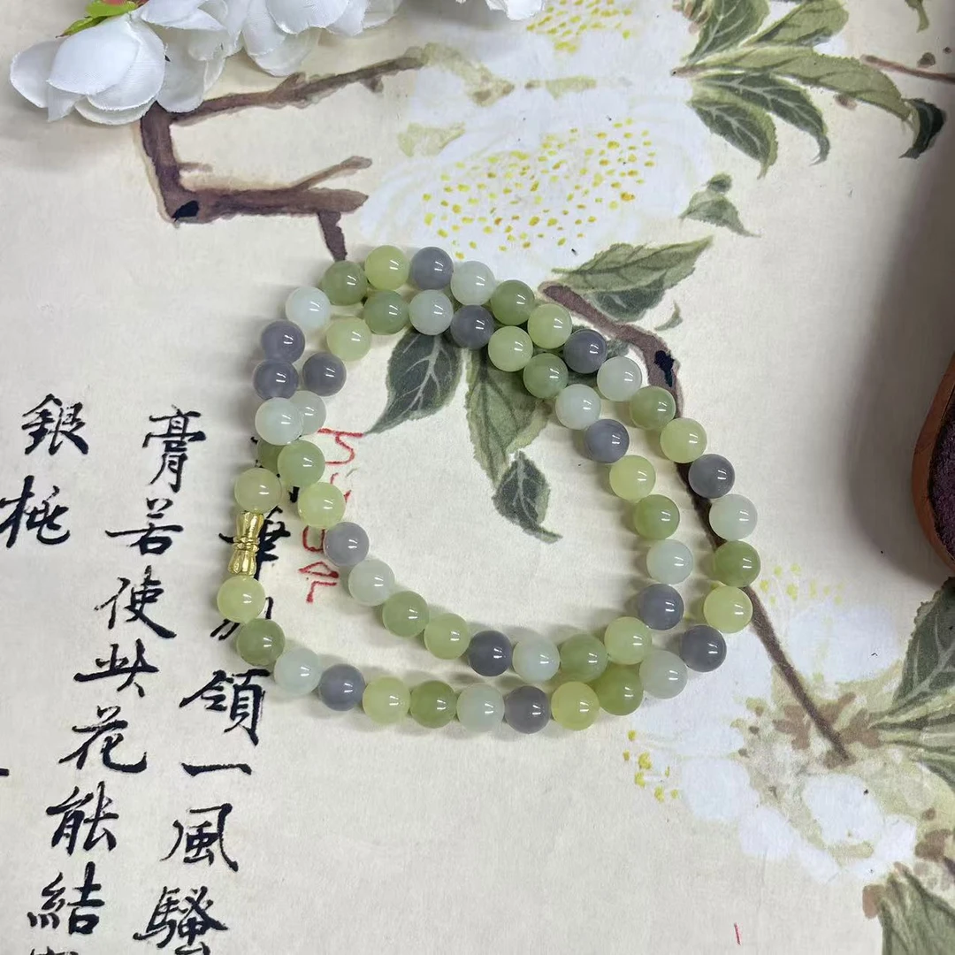 【就在南阳】和田玉多宝项链约卡8mm多样性发其一 T9-022
