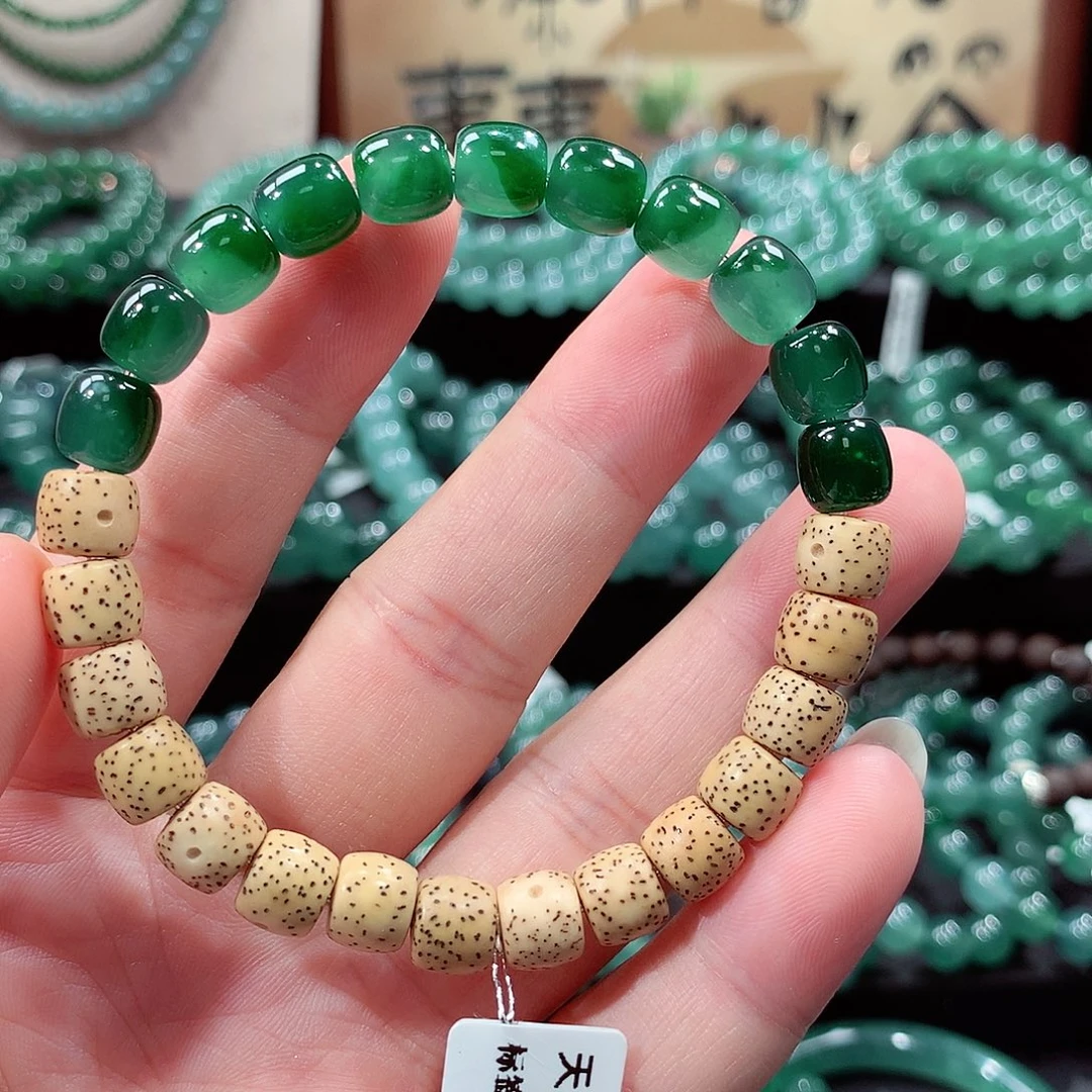 翡翠未镶嵌手链卡8