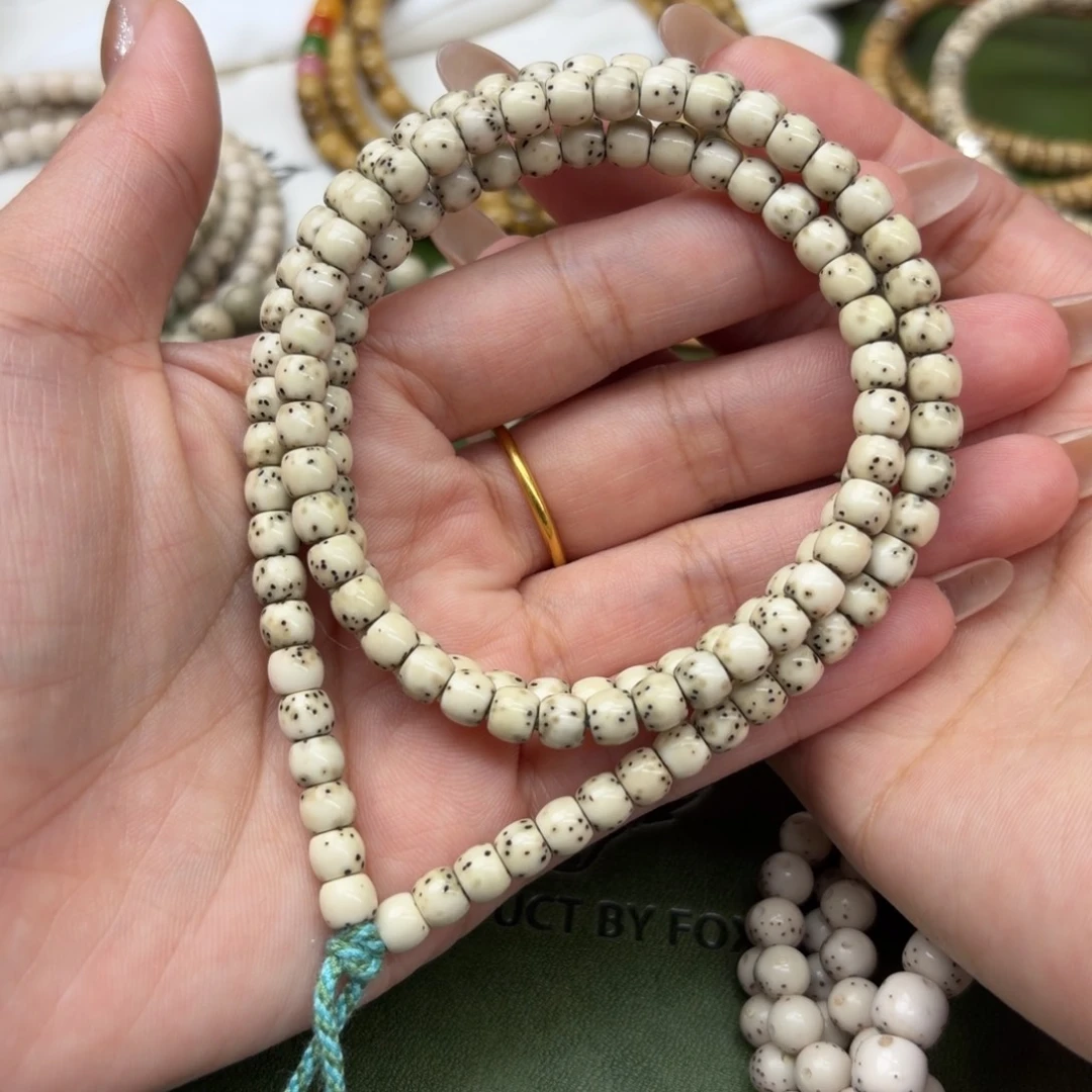手串星月菩提❗️大玩家❗️5*6数星星鼓珠❗️石玉料❗️