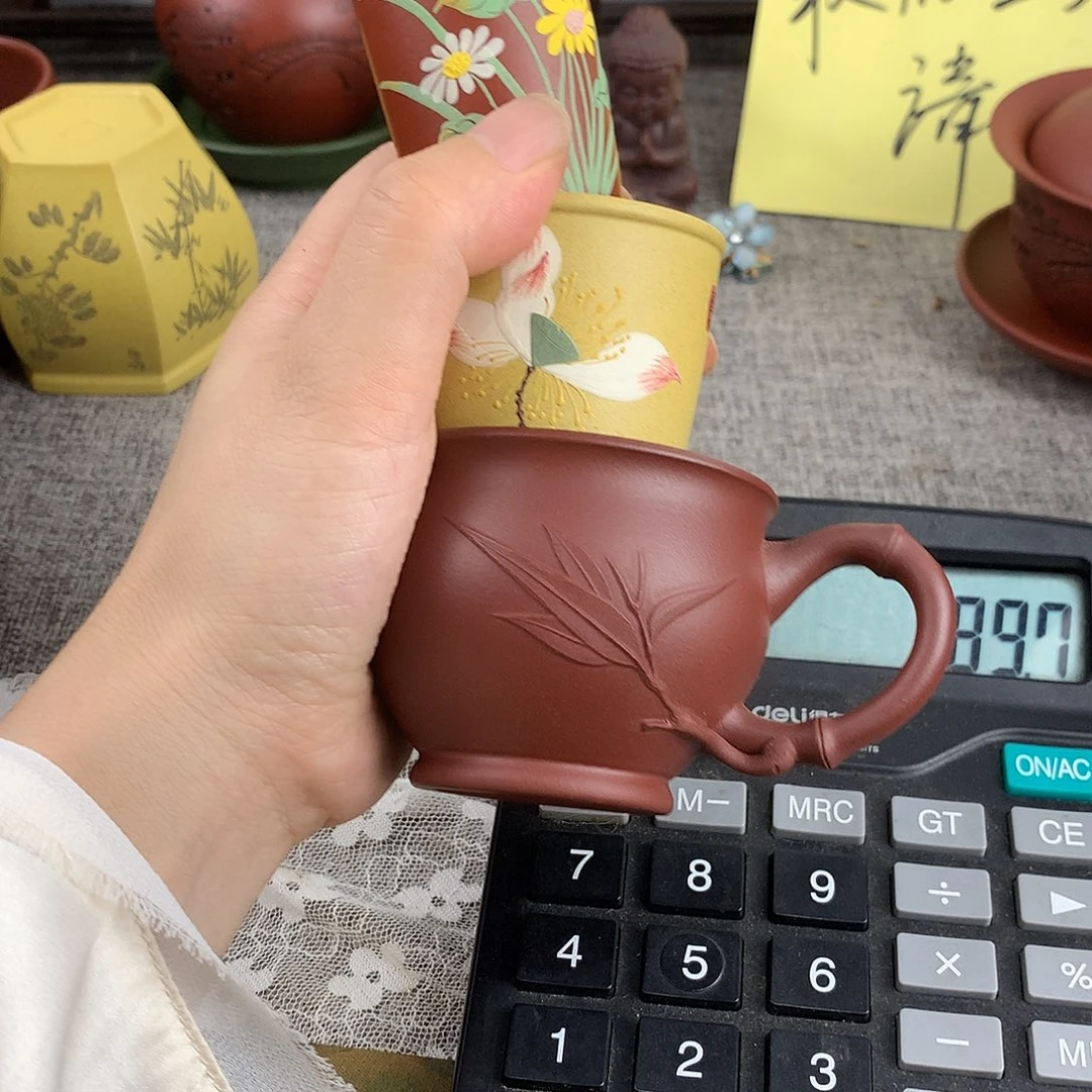 精***期紫砂茶杯高端主人杯