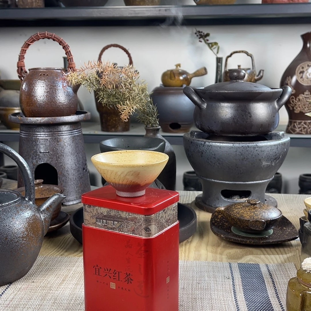 壶紫砂粗陶实用茶器