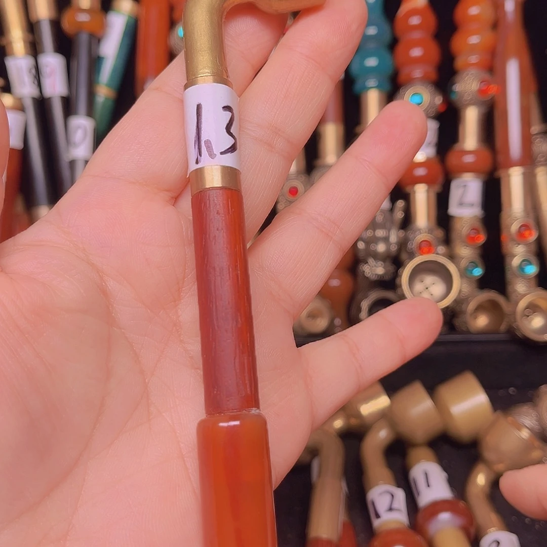 黄铜烟锅15公分内经1.3公分