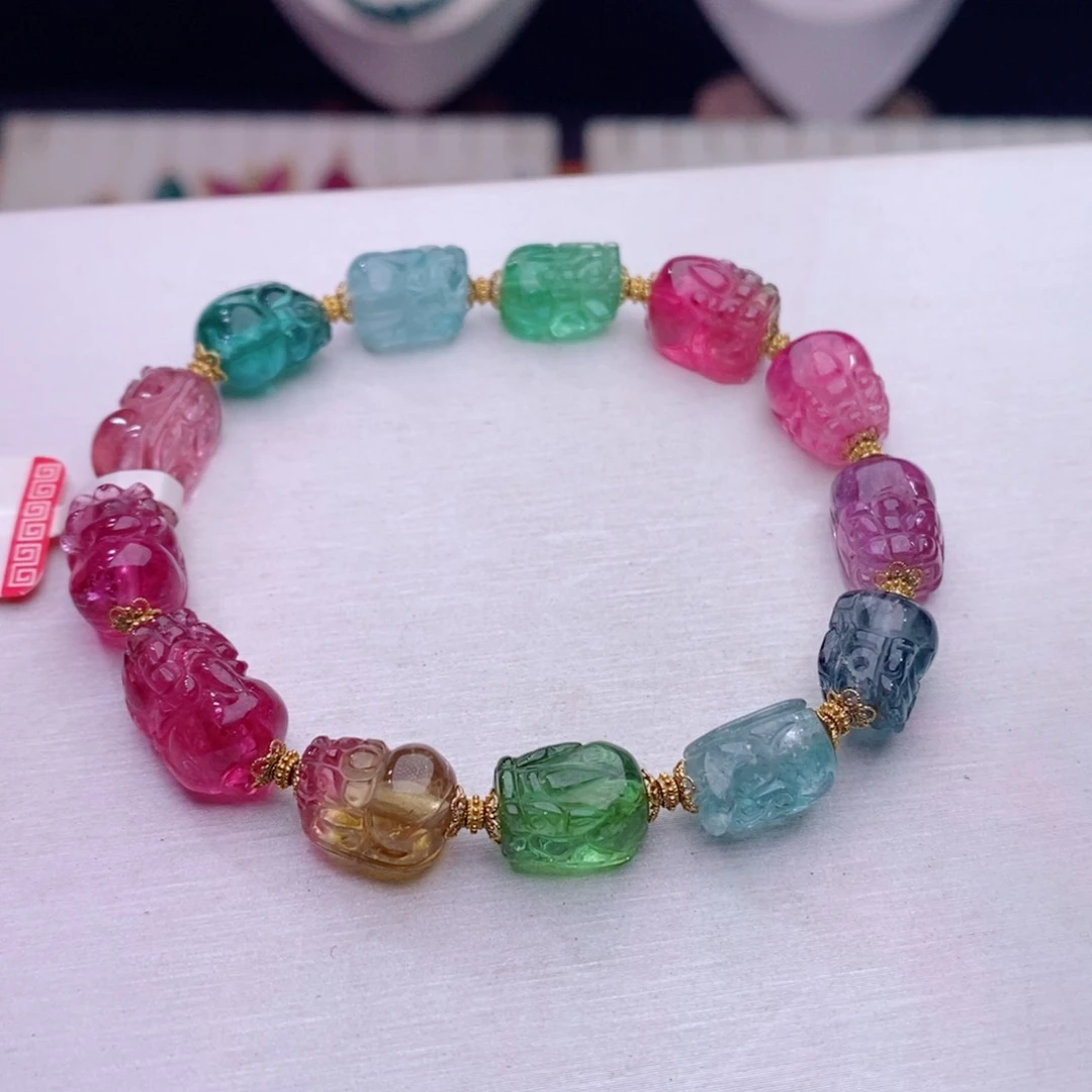 18K金镶嵌手链碧玺碧玺A手链