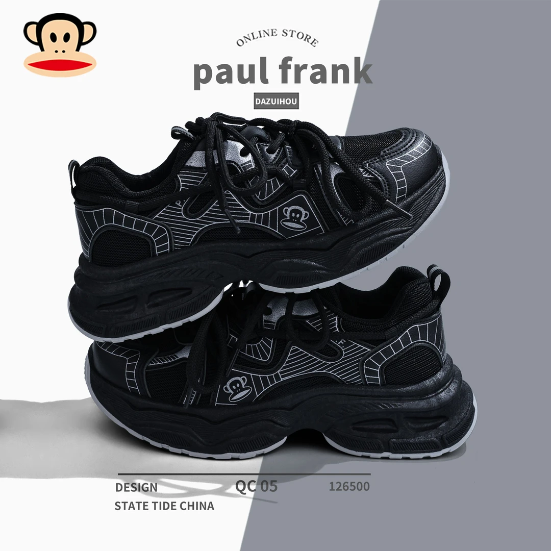 大嘴猴透气百搭时尚帅气厚底增高休闲鞋款舒适轻便潮流女款老爹鞋