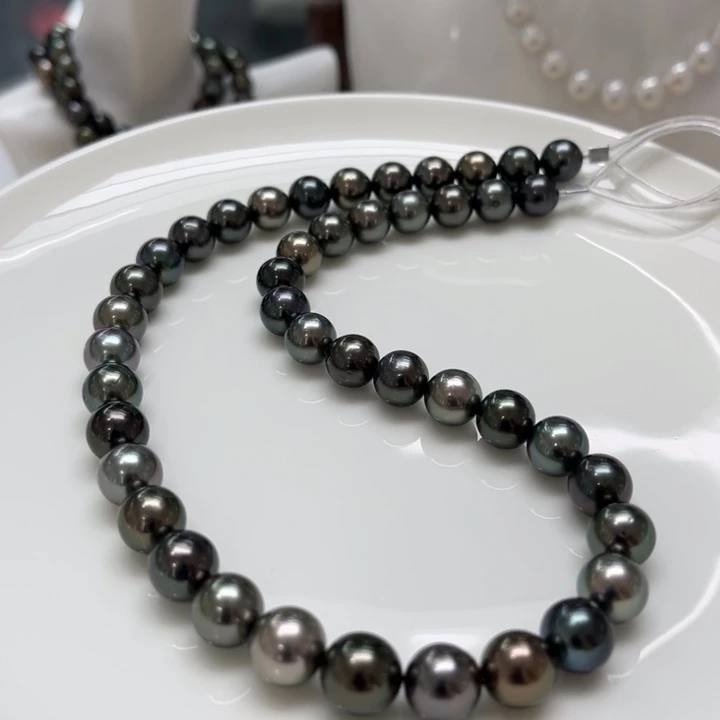 海水珍珠项链银S925镶嵌