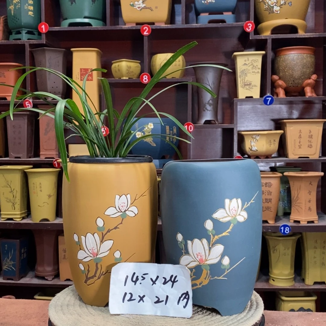 紫砂艺术紫砂花盆