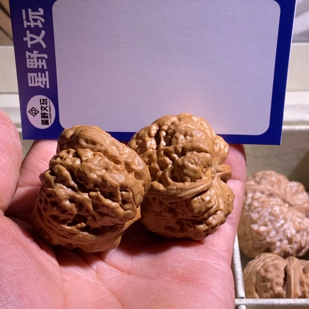 文玩核桃把件小*干三角蛙39/44/31
