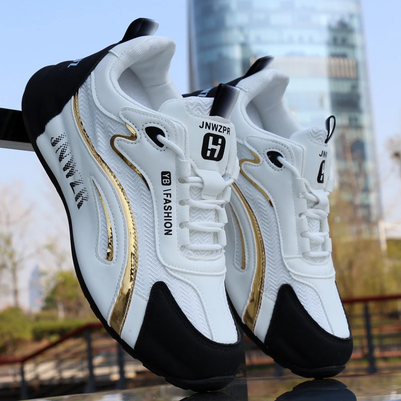 男鞋子爆款2025新款运动鞋百搭透气休闲鞋时尚软底跑步潮鞋增高鞋