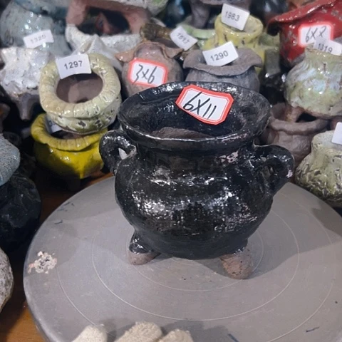 粗陶花盆手工花盆制作