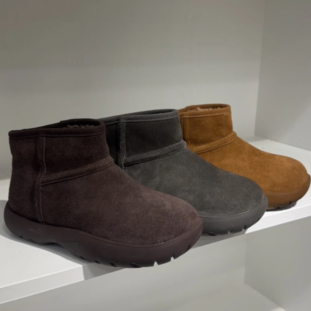 677-1019女士冬季厚底加绒保暖百搭时尚雪地靴