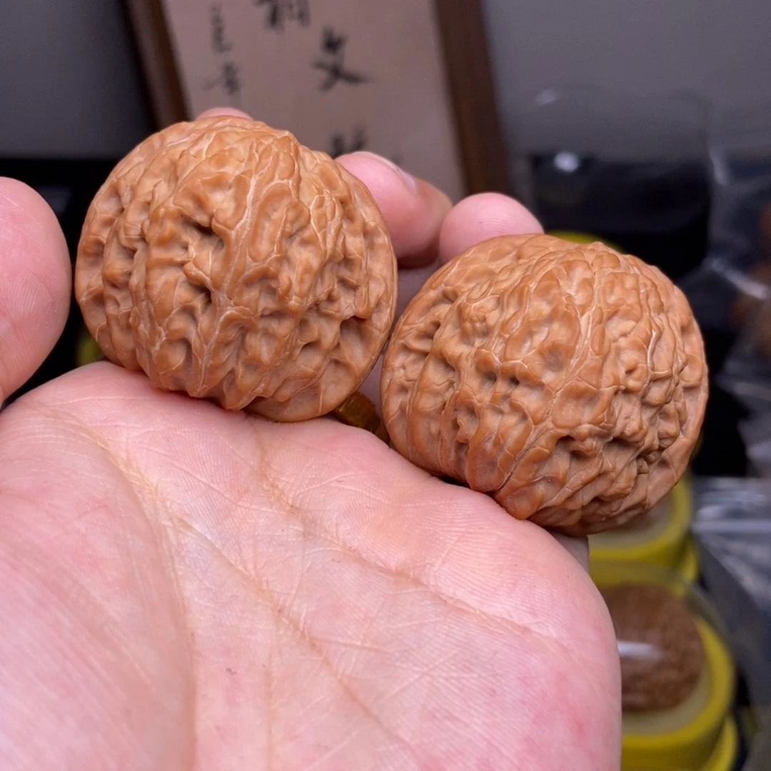 文玩核桃吊坠全品41➕尺磨盘红皮山地