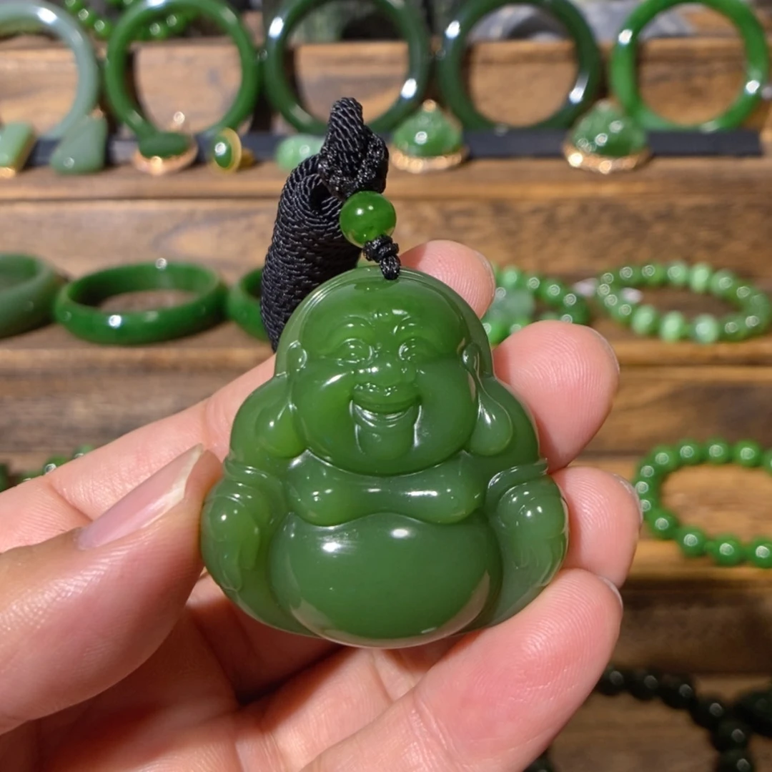 【闪购商品】吊坠(不含链)未镶嵌和田玉用****8俄七阳绿佛公40/12