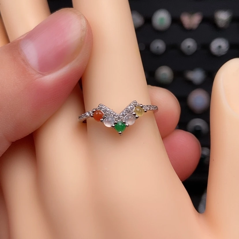 【闪购商品】银S925镶嵌戒指翡翠