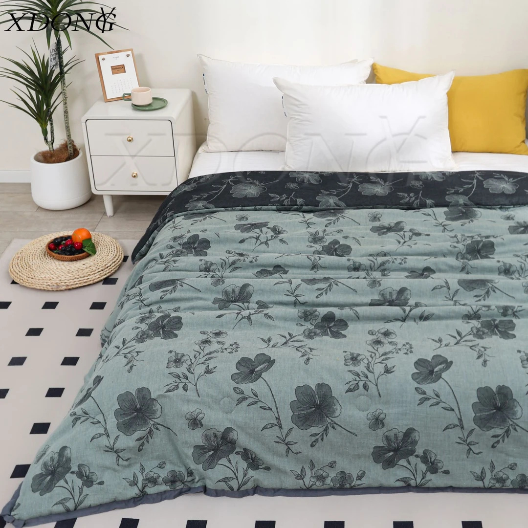 XDONGY（冬云家纺）200*230高奢蓄热 墨染晨光绿 保暖冬被