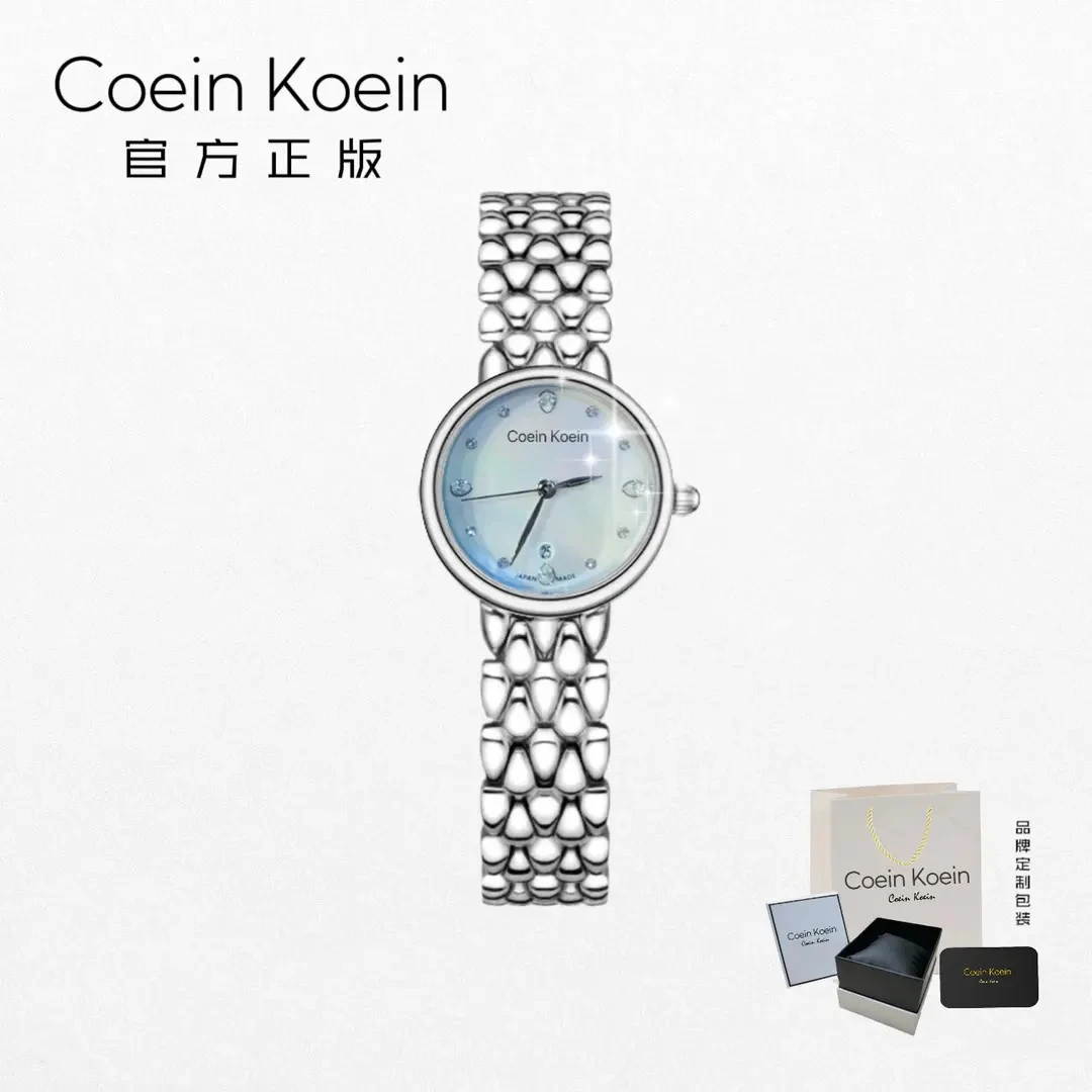 Coein Koein【官方正版】CK2298天使之泪精致奢华日历女士手腕表