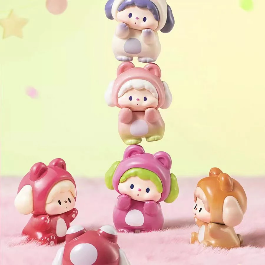 【代拆】欧噜噜狗小熊派对系列萌粒盲盒潮玩手办