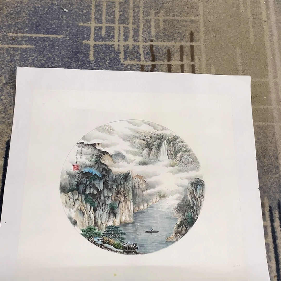 国画踏**梅五十斗方作品山水11111