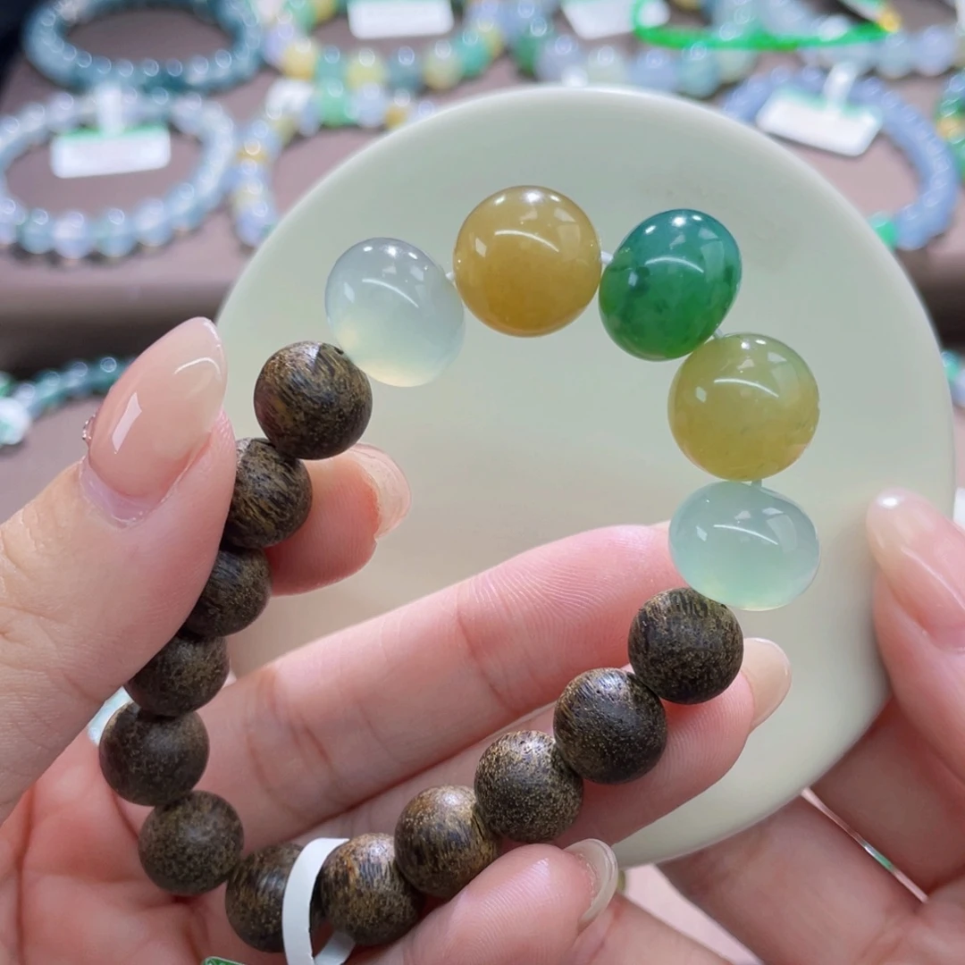 未镶嵌手链翡翠卡13-13.6