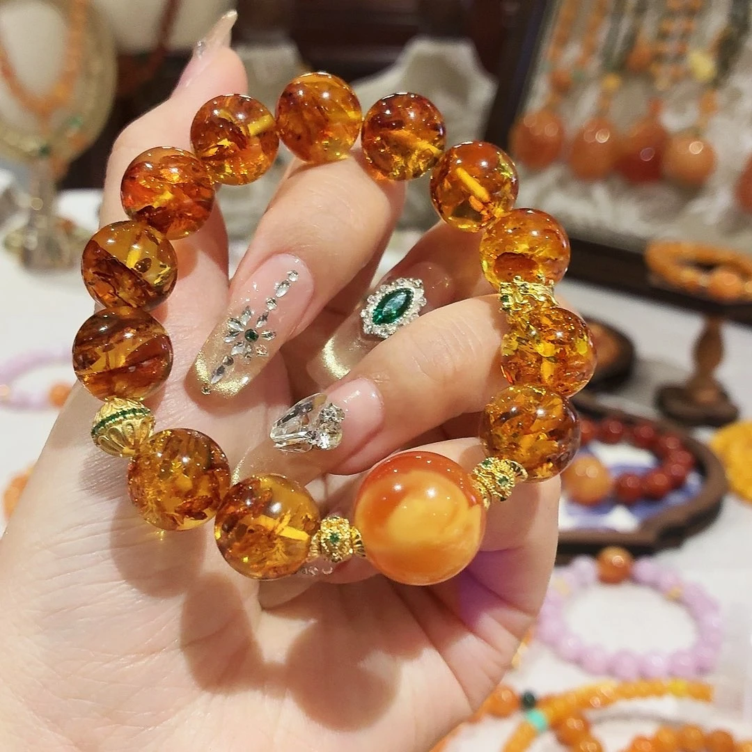 蜜蜡未镶嵌手链手串