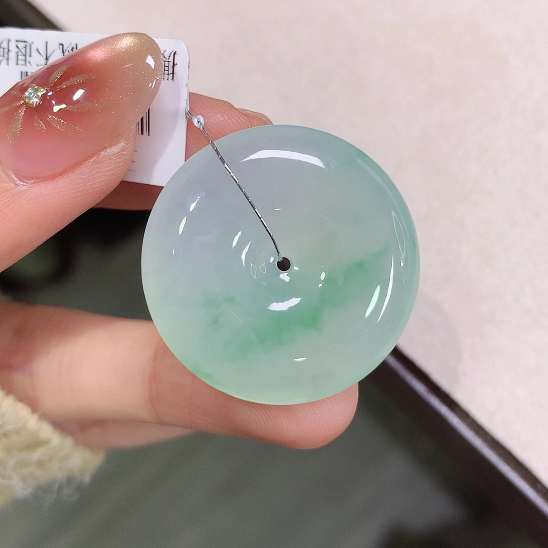 翡翠未镶嵌颈饰28.3-6.1