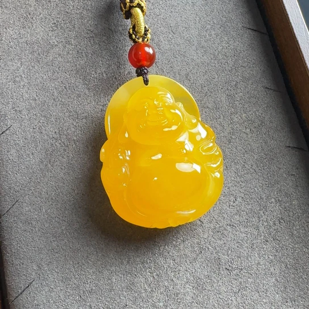 蜜蜡毛衣链未镶嵌