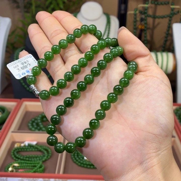 和田玉（碧玉）未镶嵌颈饰忆菠8