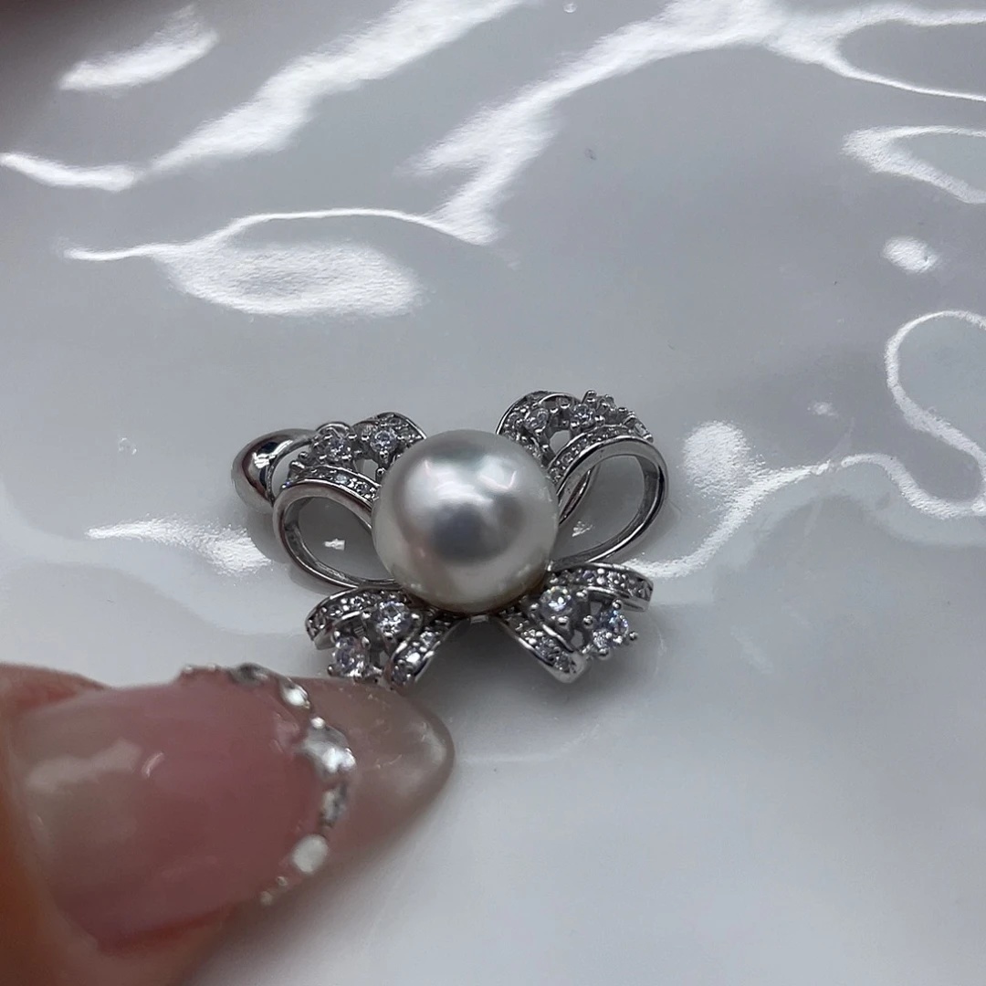 银S925镶嵌海水珍珠颈饰