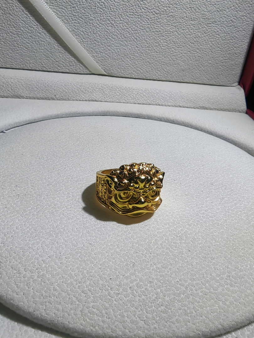 足银戒指   【高级定制】时尚醒狮戒指0107