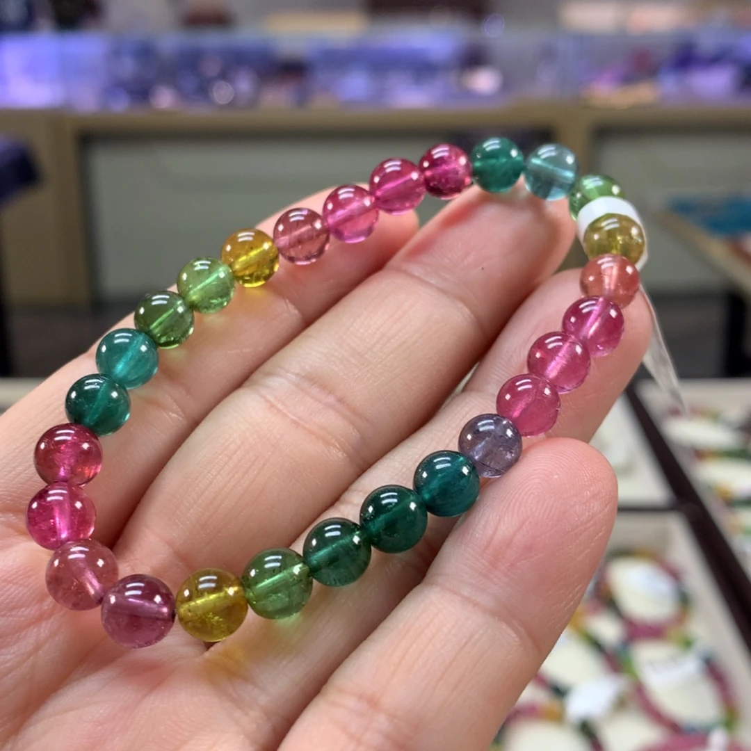 碧玺未镶嵌手链6.9左右