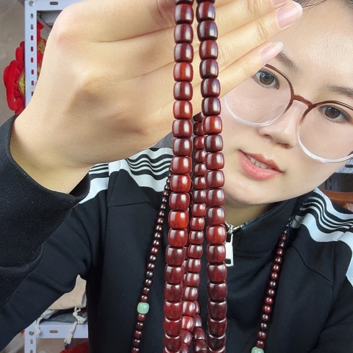 檀香紫檀（小叶紫檀）小叶紫檀7*8老型108